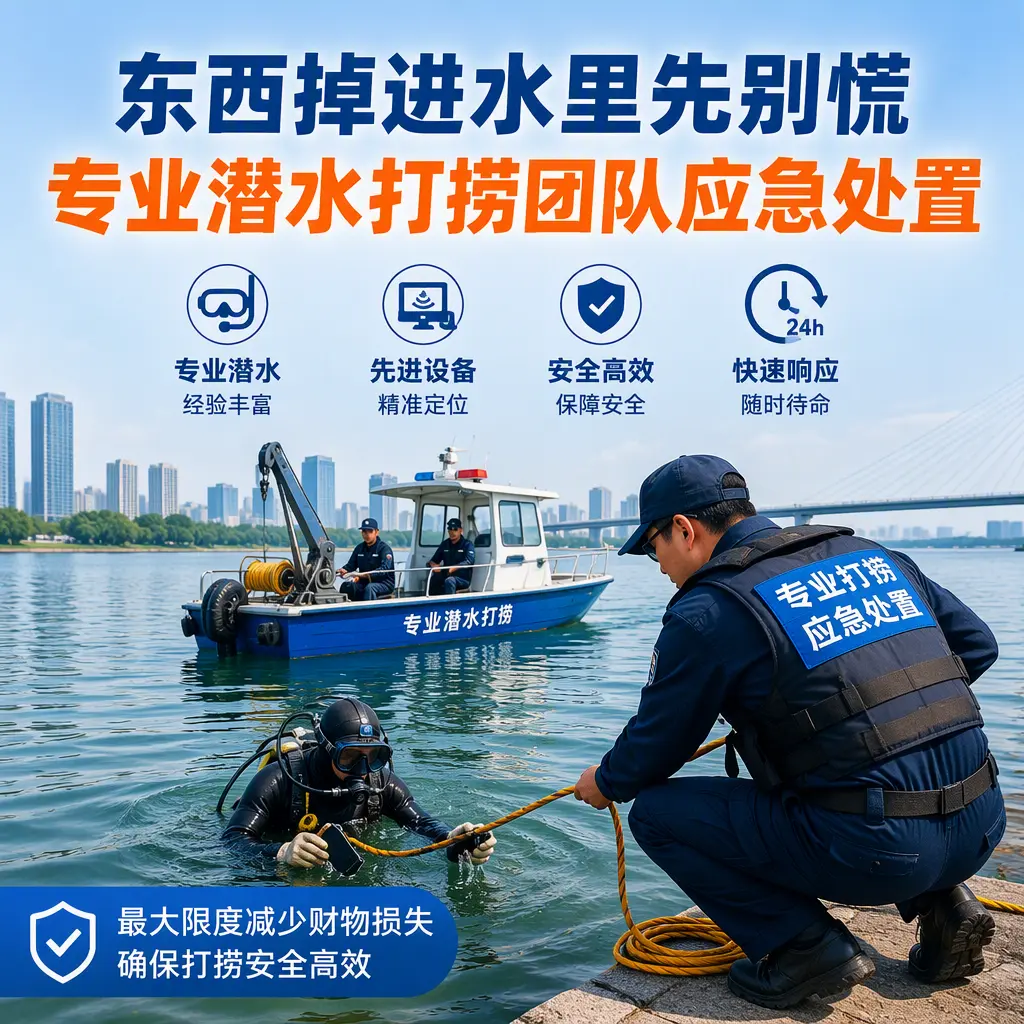 济宁东西掉进水里先别慌，专业潜水打捞团队应急处置
